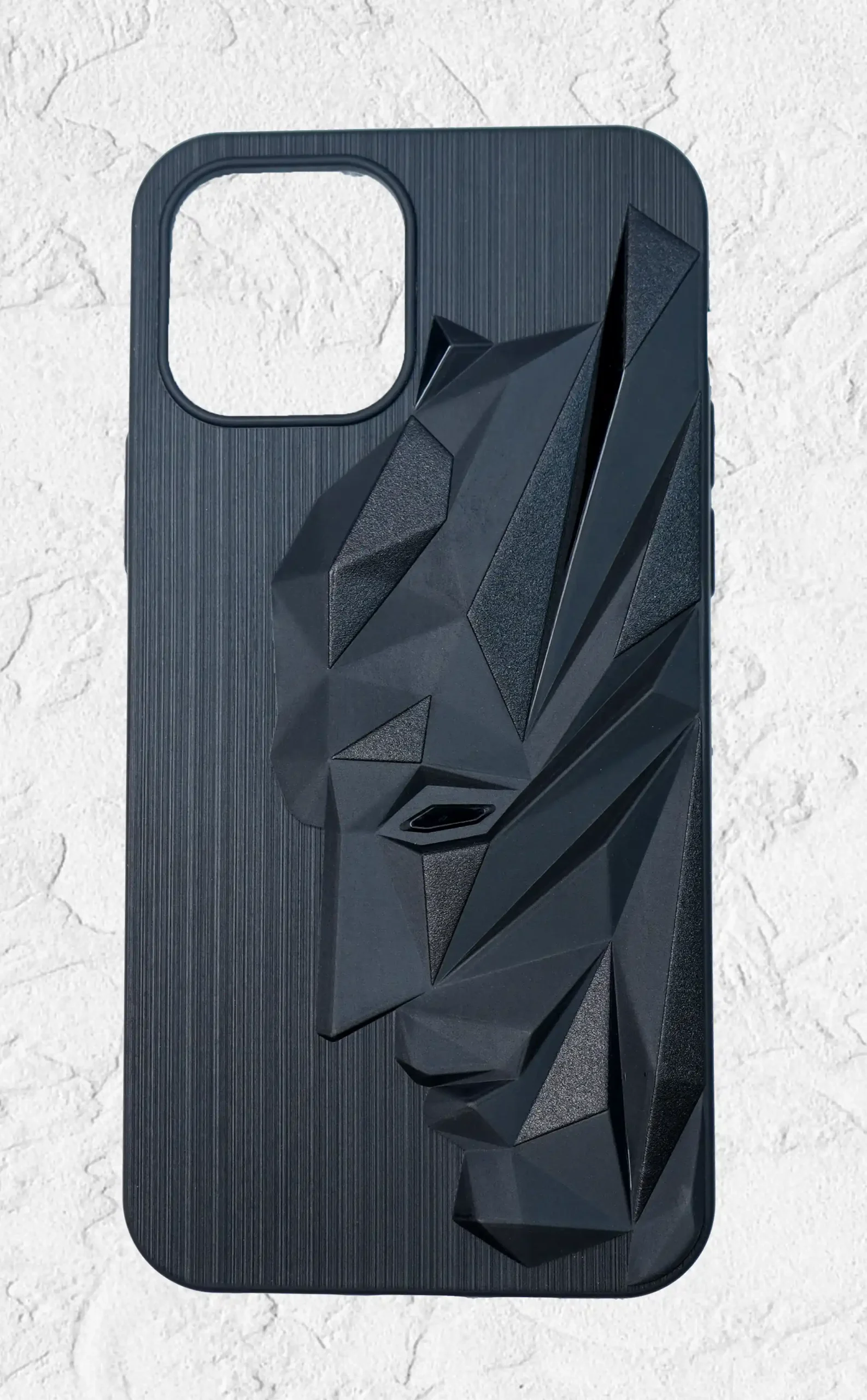 Silicone Mobile Case for Iphone 12 Batman Engraved Logo Shockproof Scratch Proof Cover Black