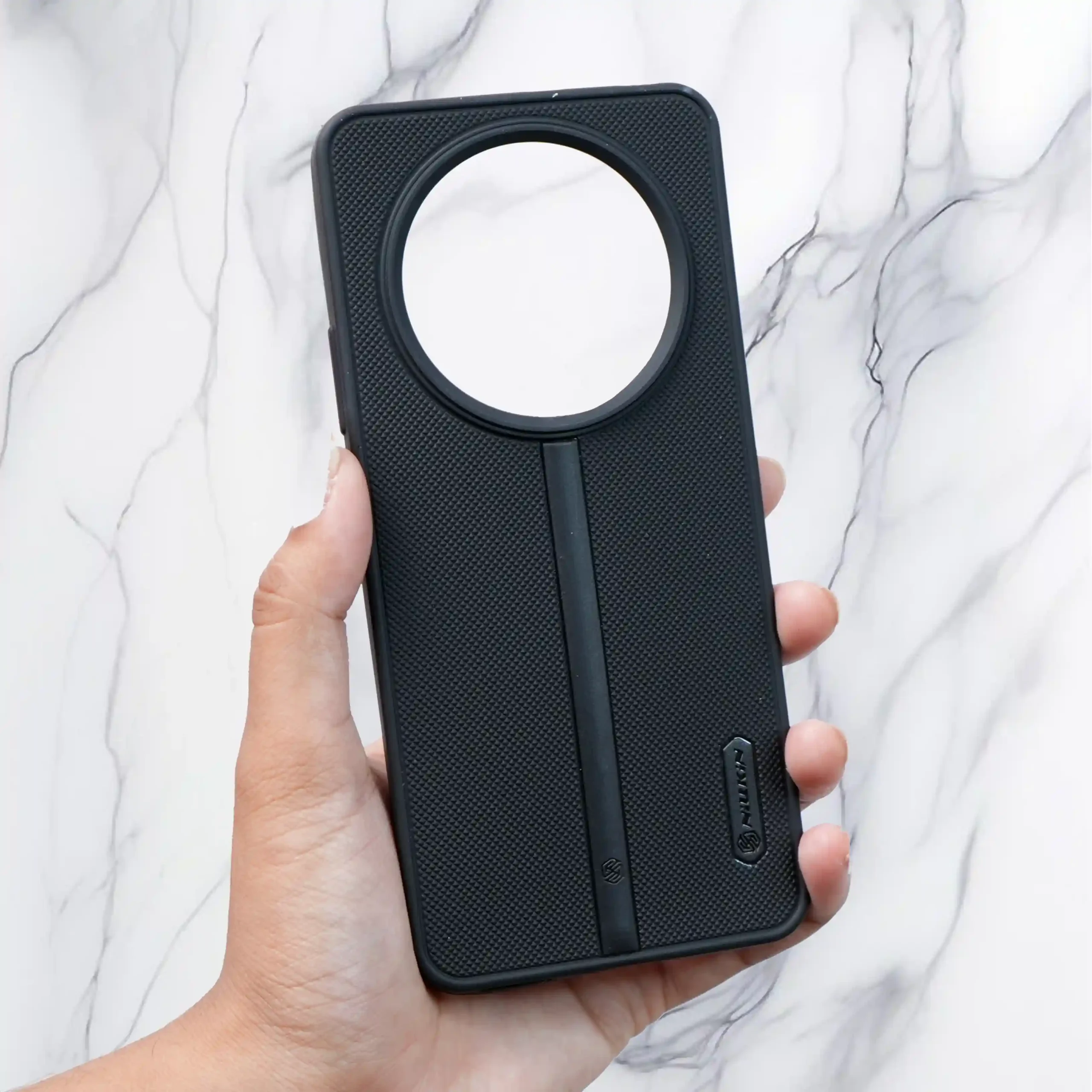 Niukin Black Dotted Back Case- Realme 12
