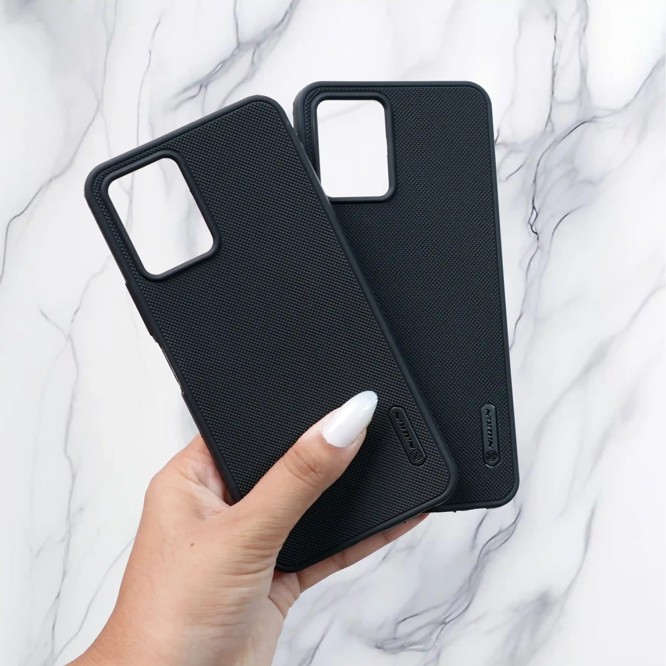 Niukin Colour Black Dotted Back Case-  Vivo Y21(5G)