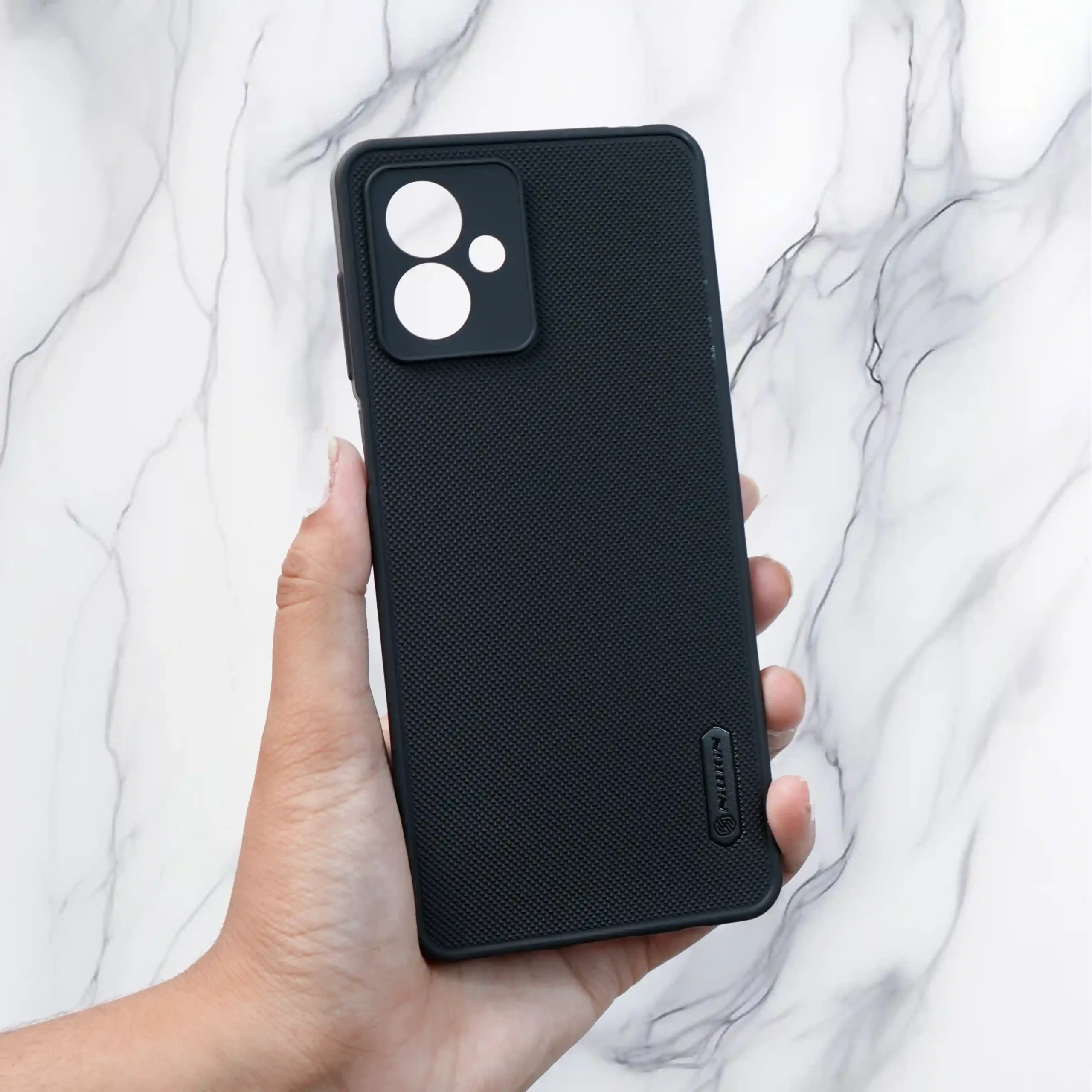 Nuikin Black Dotted Back Case- Moto G14