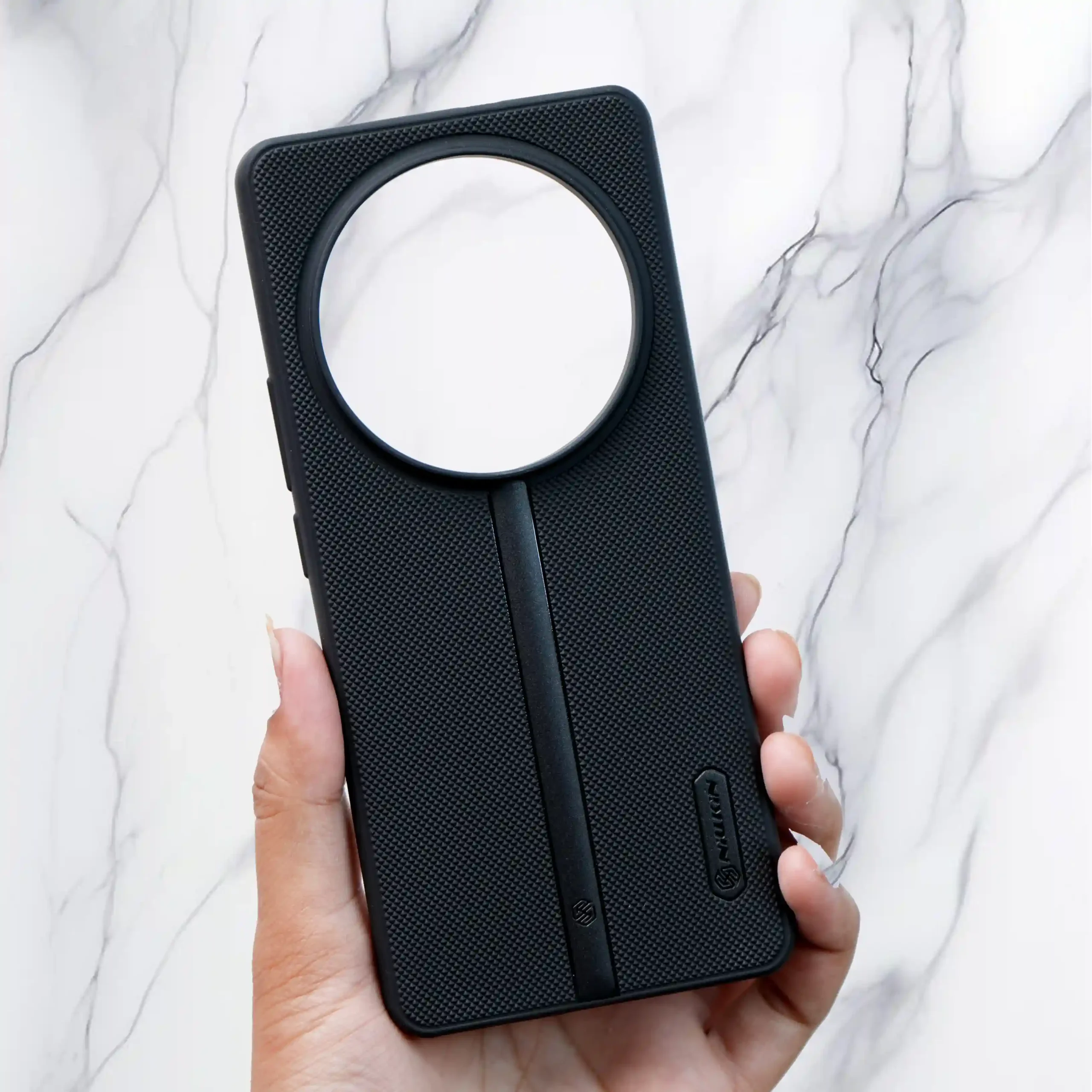 Niukin Black Dotted Back Case- Realme 12 pro Plus