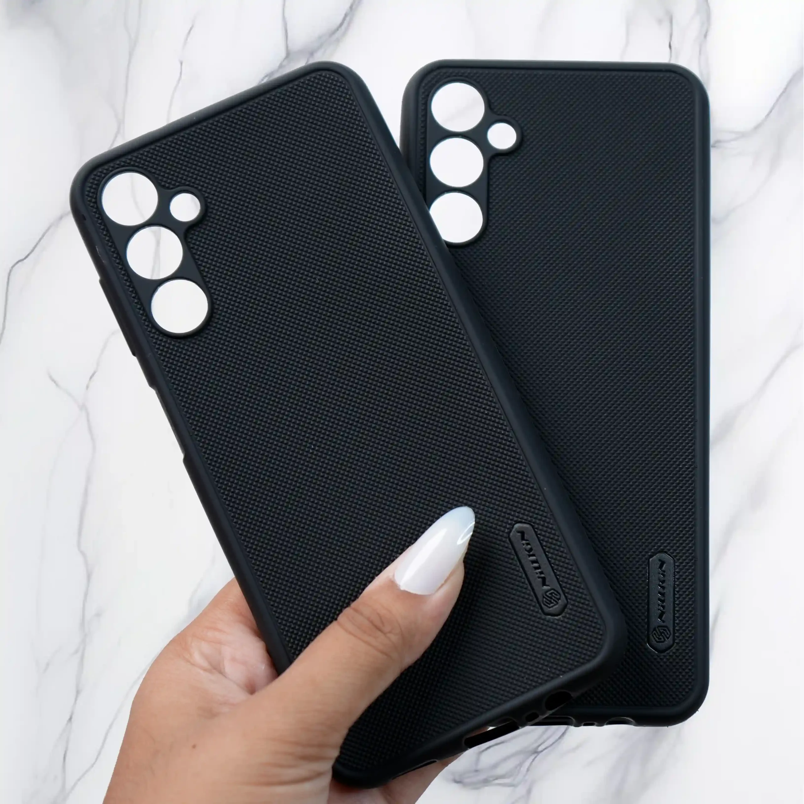 Niukin Colour Black Dotted Back Case-  Samsung M14 (5G)