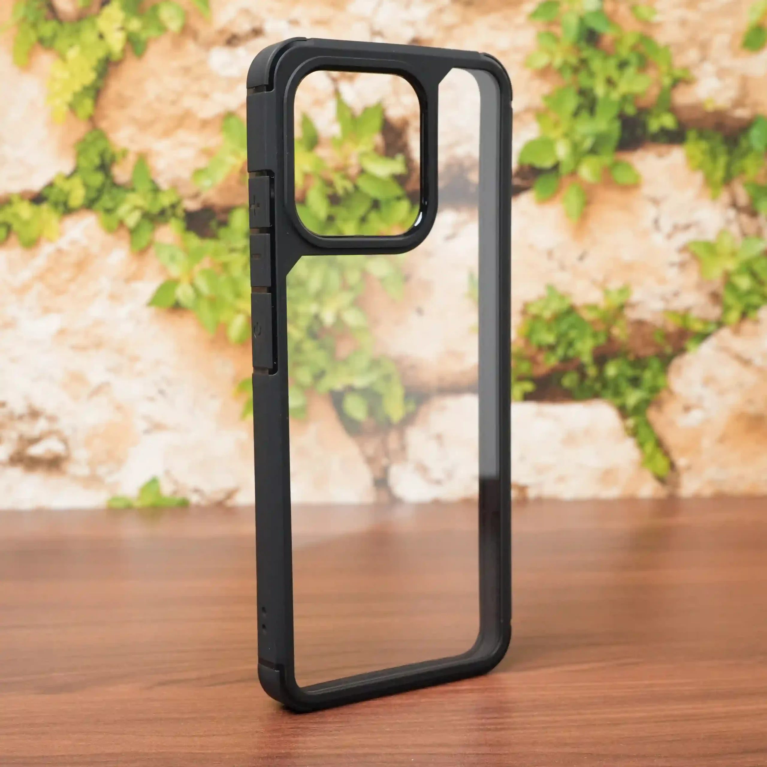 Urban shield Transparent case with Black border – Mi 12C
