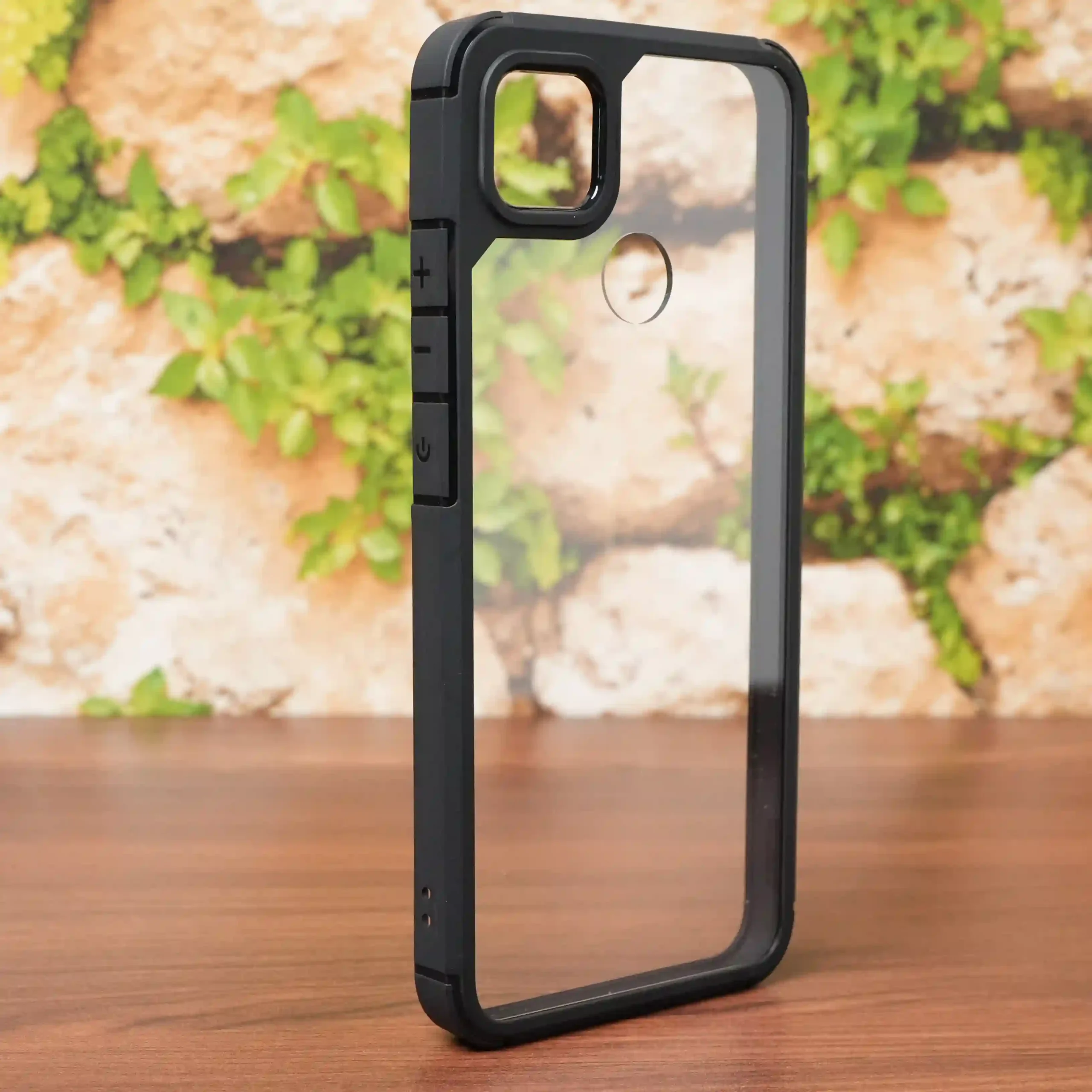 Urban shield Transparent case with Black border – Mi 9C