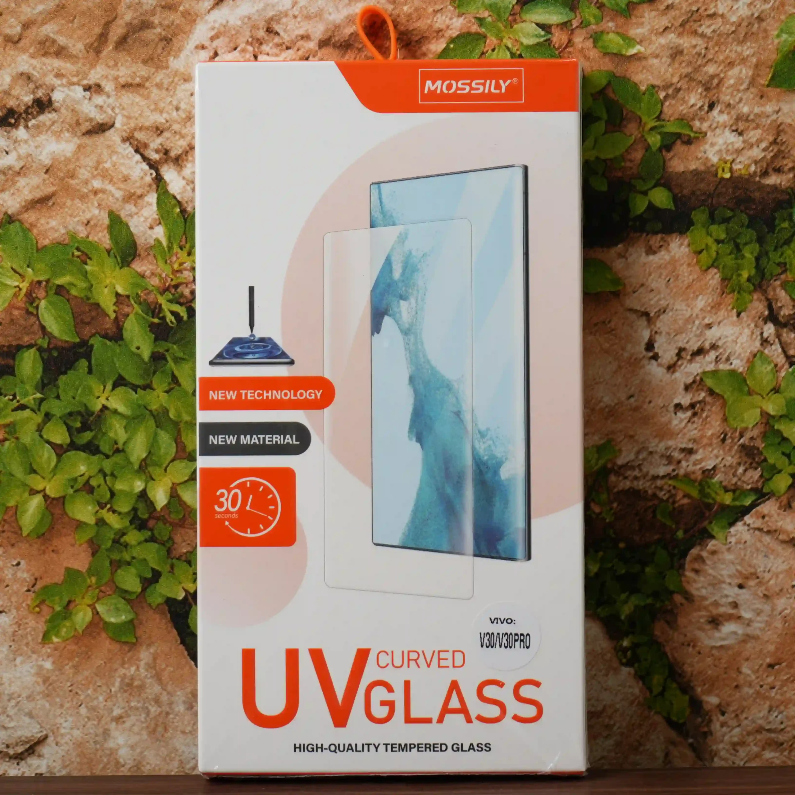 Mossily UV Tempered Glass – Vivo V30/V30 pro