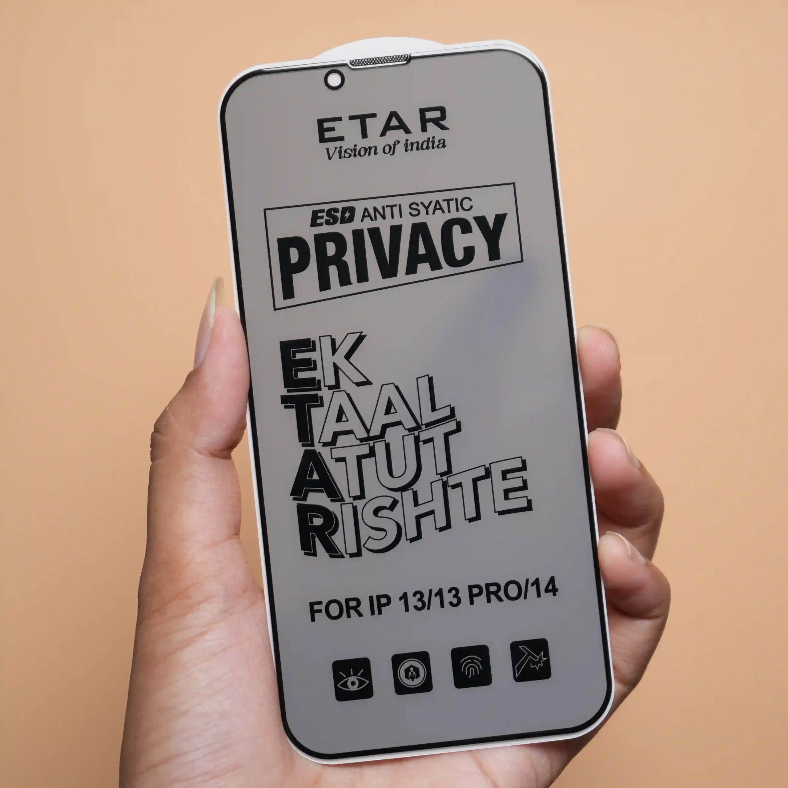 Iphone 13 Pro – Etar Privacy Tempered Glass