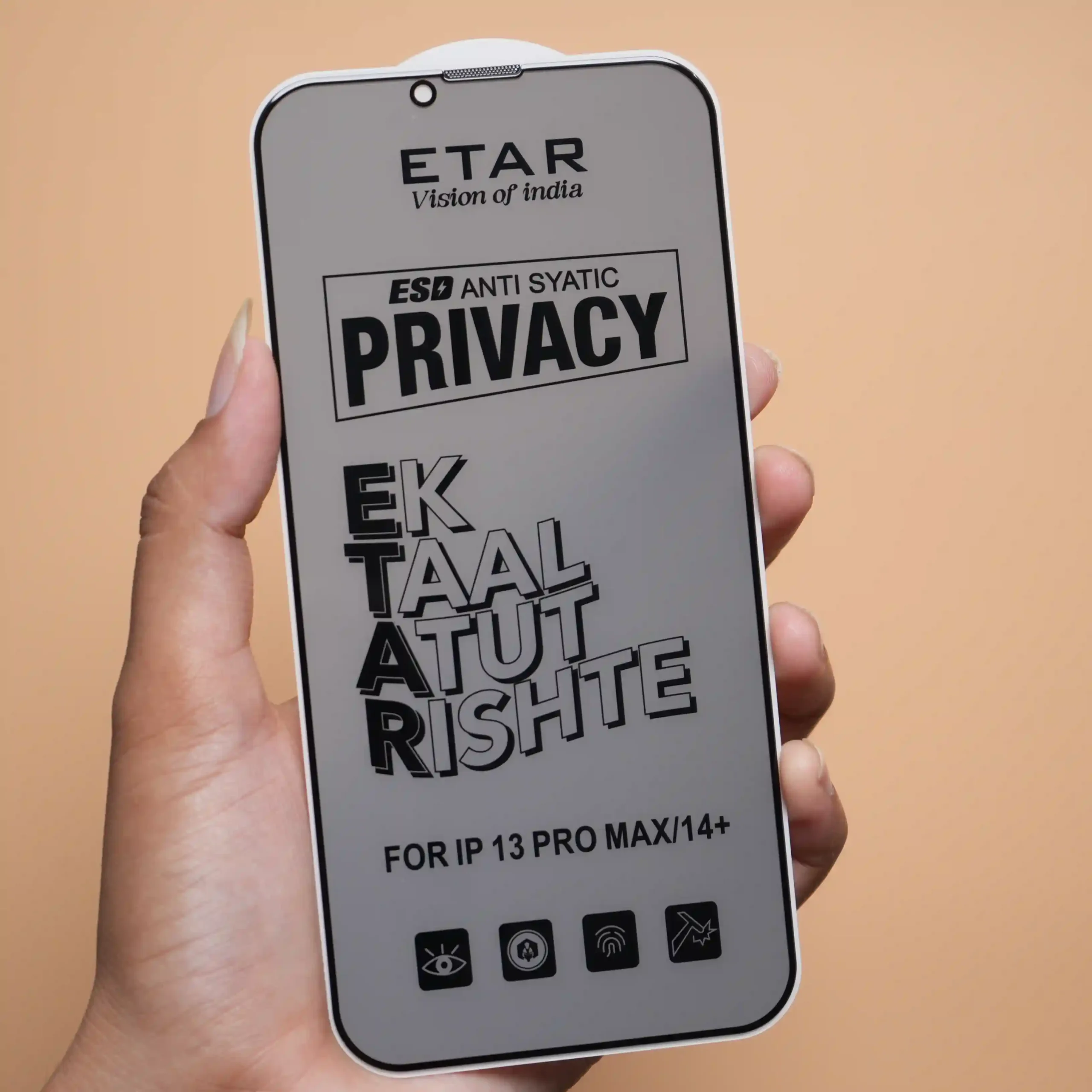 Iphone 13 Pro max – Etar Privacy Tempered Glass