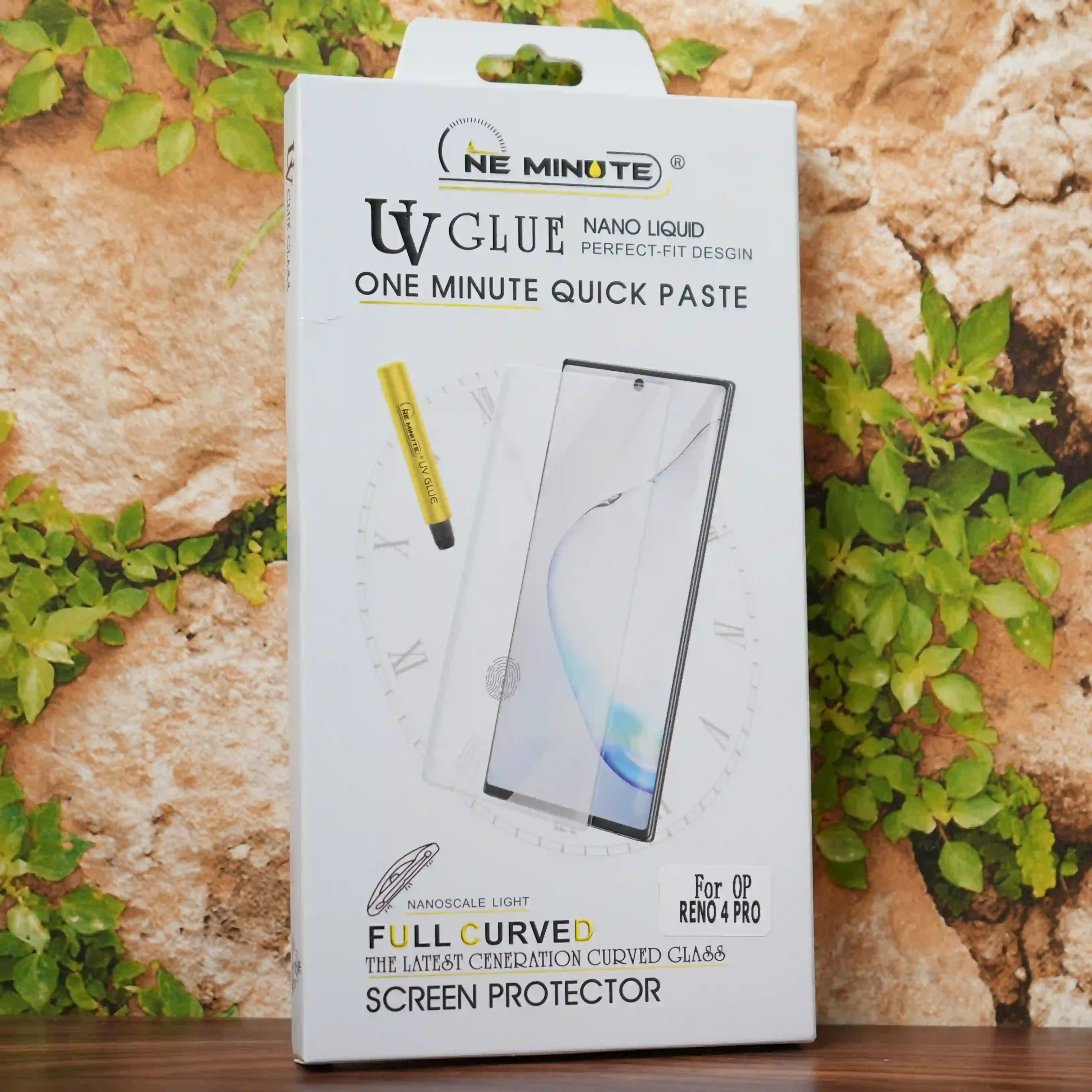 One Minute UV Tempered Glass – Oppo reno 4 pro