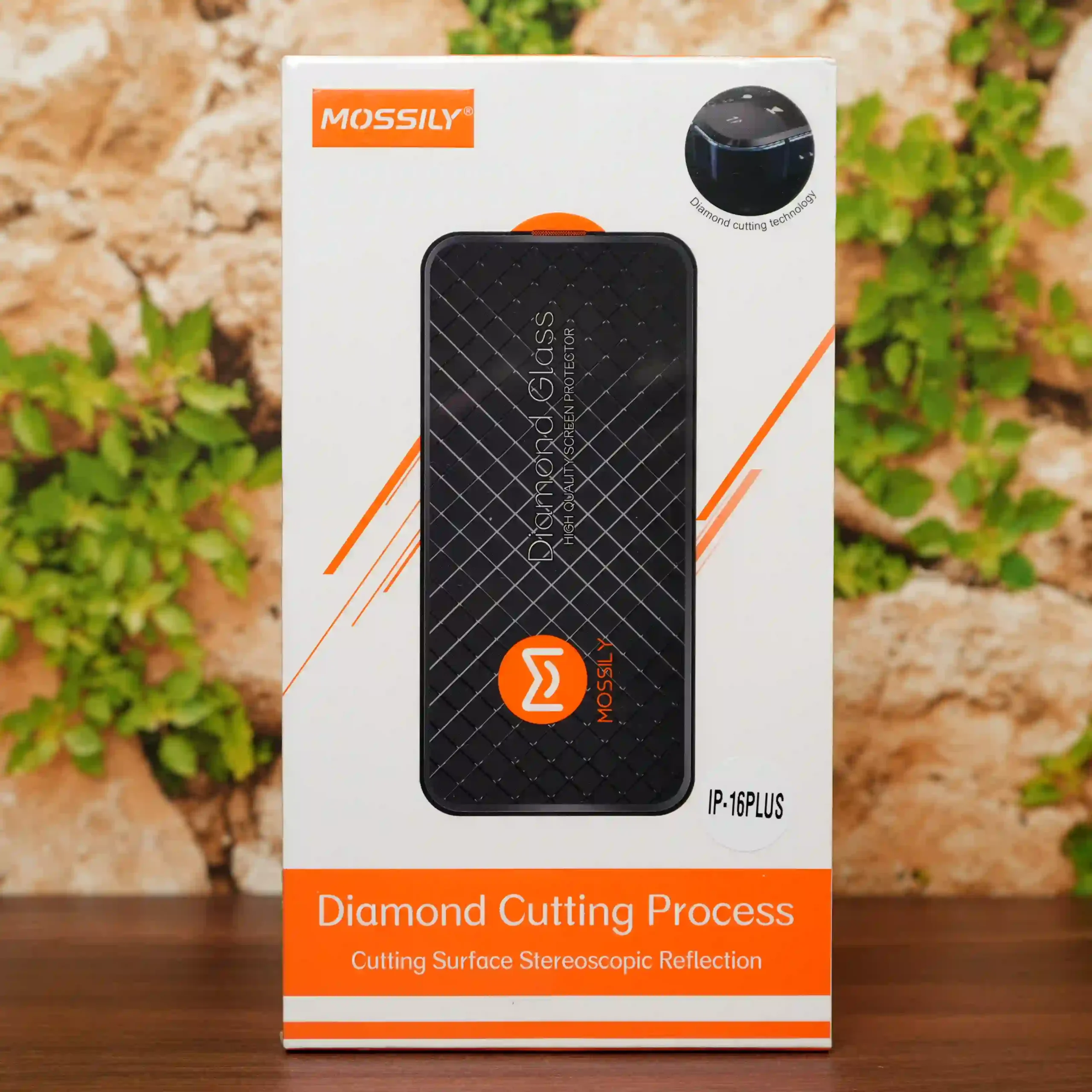 Iphone 16 Plus- Mossily Diamond Tempered Glass