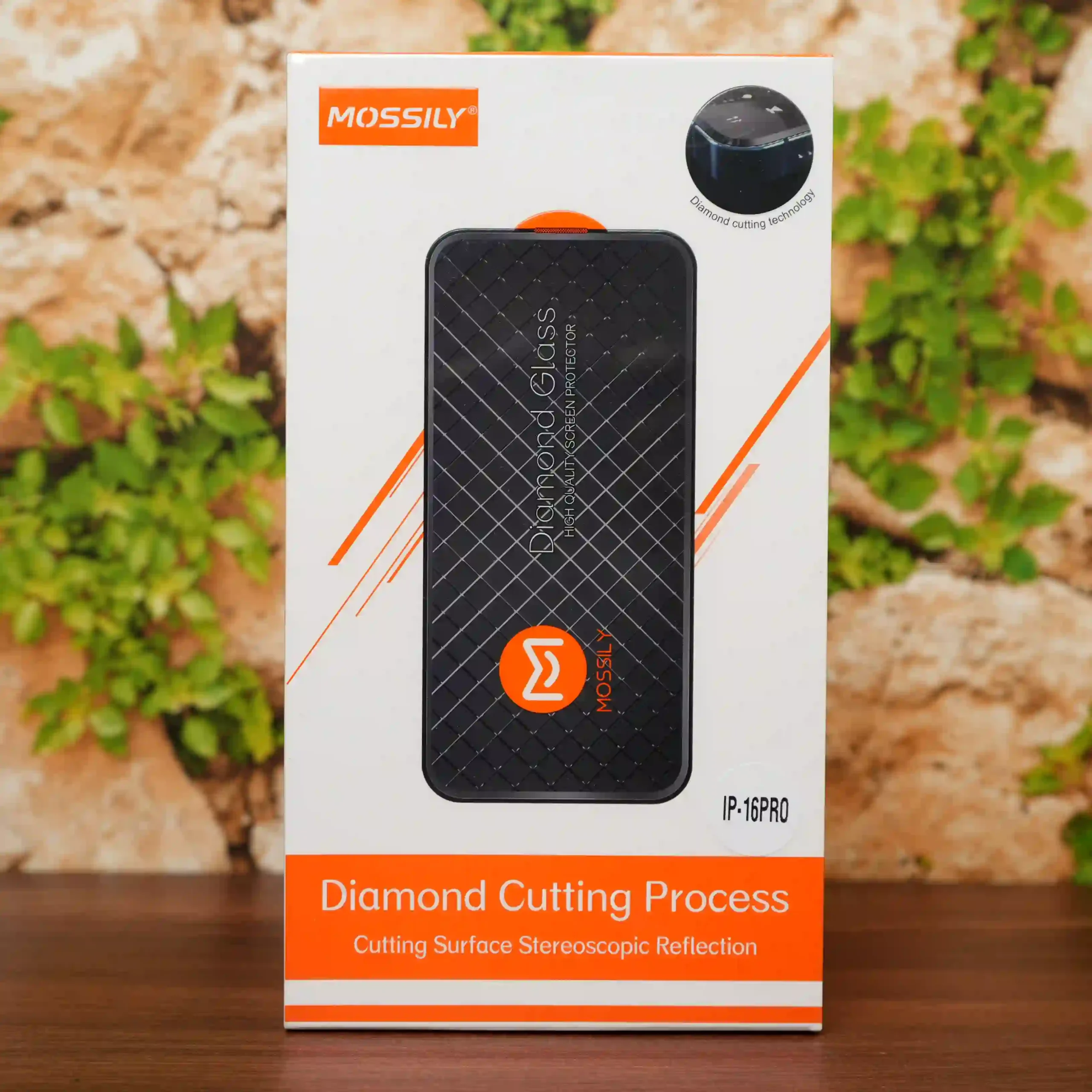 Iphone 16 Pro- Mossily Diamond Tempered Glass