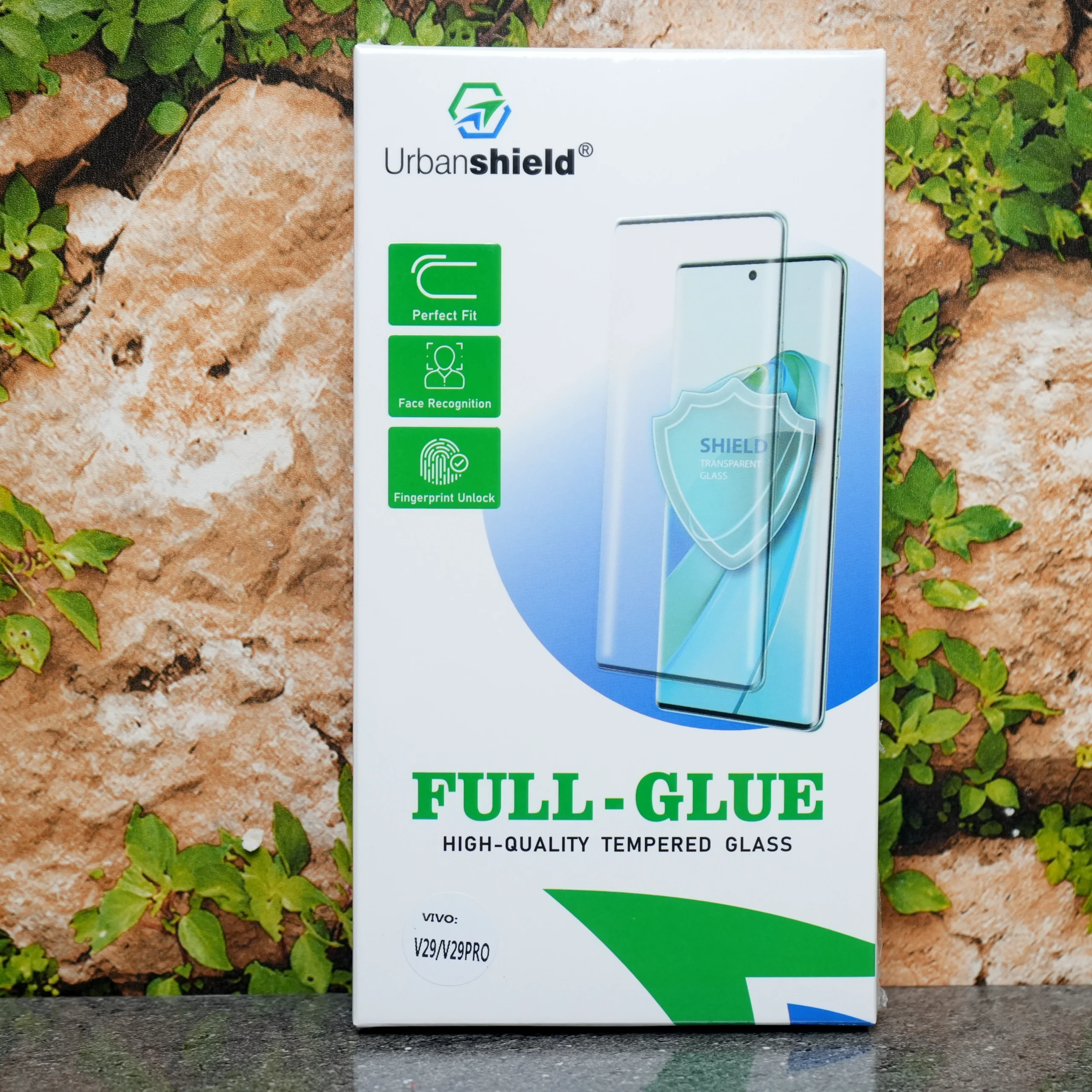 Urban shield Full Glue Tempered Glass – Vivo V29 / V29 Pro