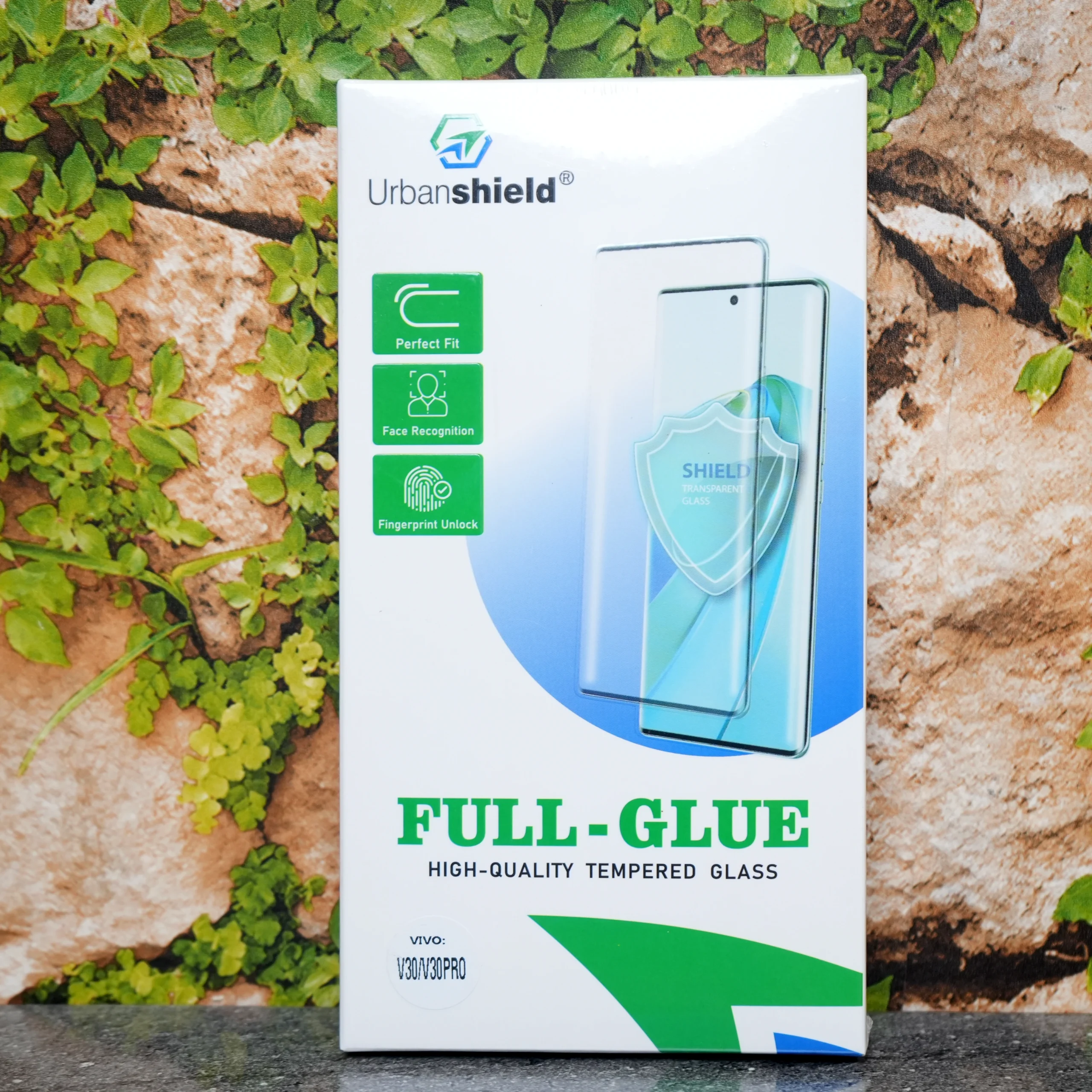 Urban shield Full Glue Tempered Glass – Vivo V30 / V30 Pro