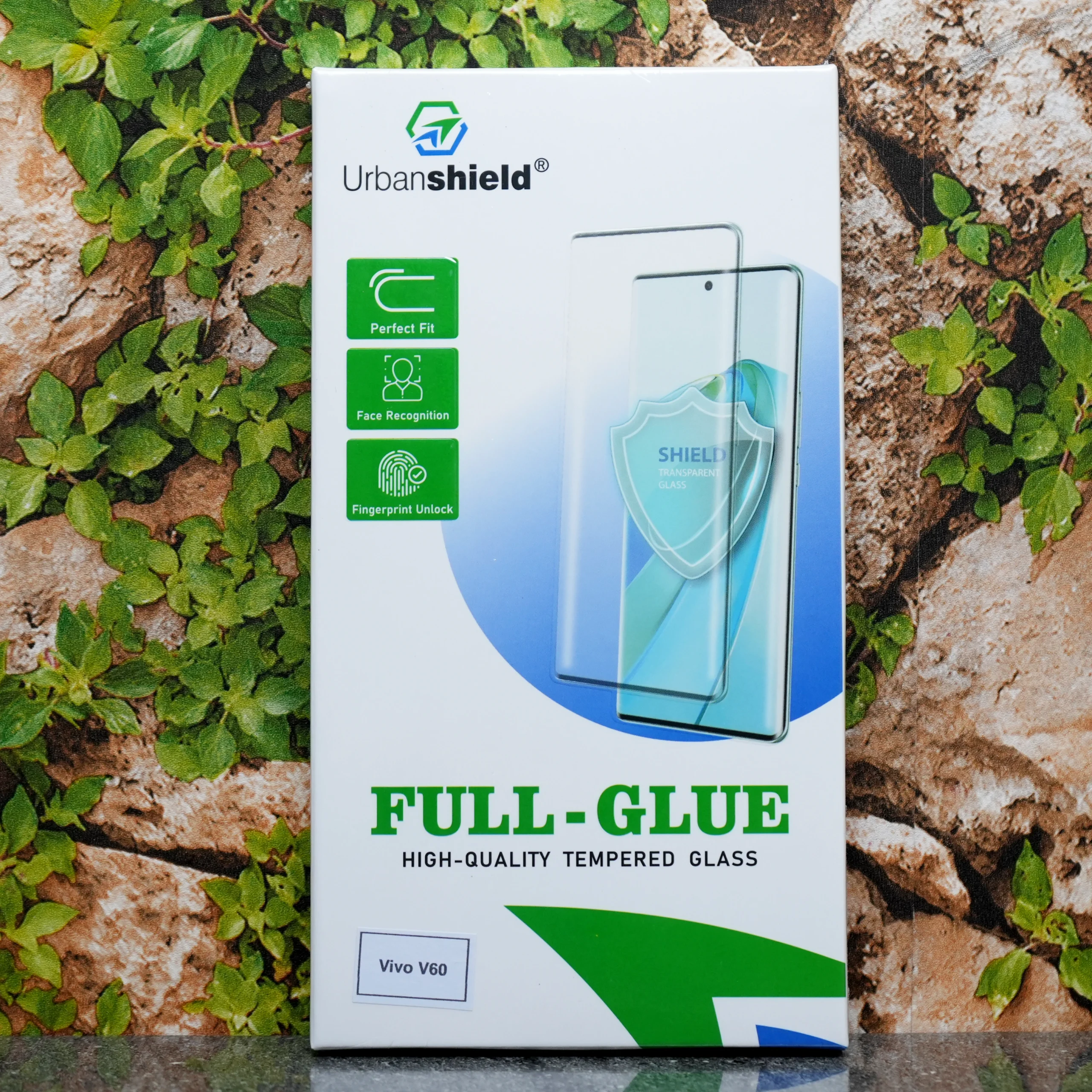 Urban shield Full Glue Tempered Glass – Vivo V60
