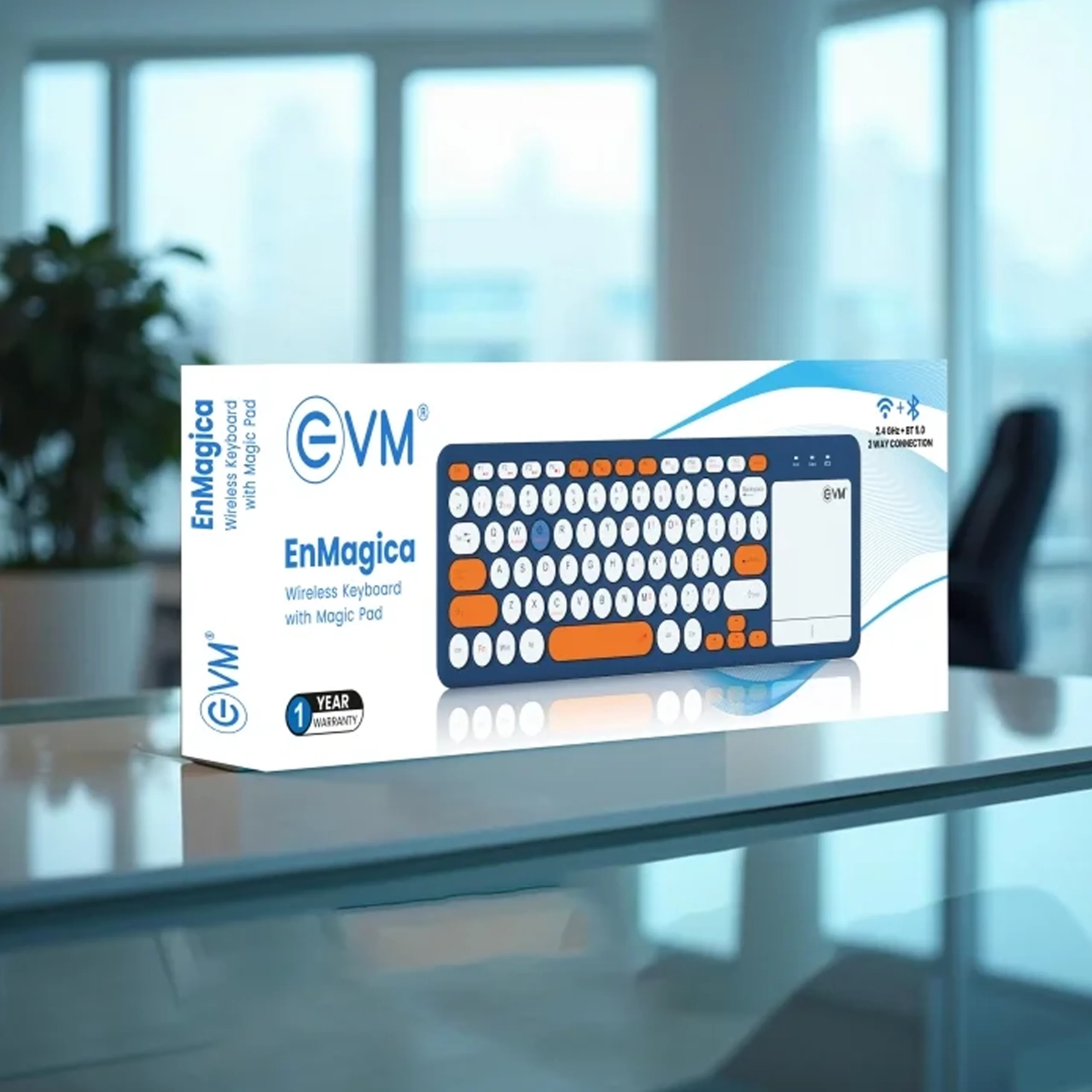 EnMagica Wireless Keyboard with Magic Pad WLK-027