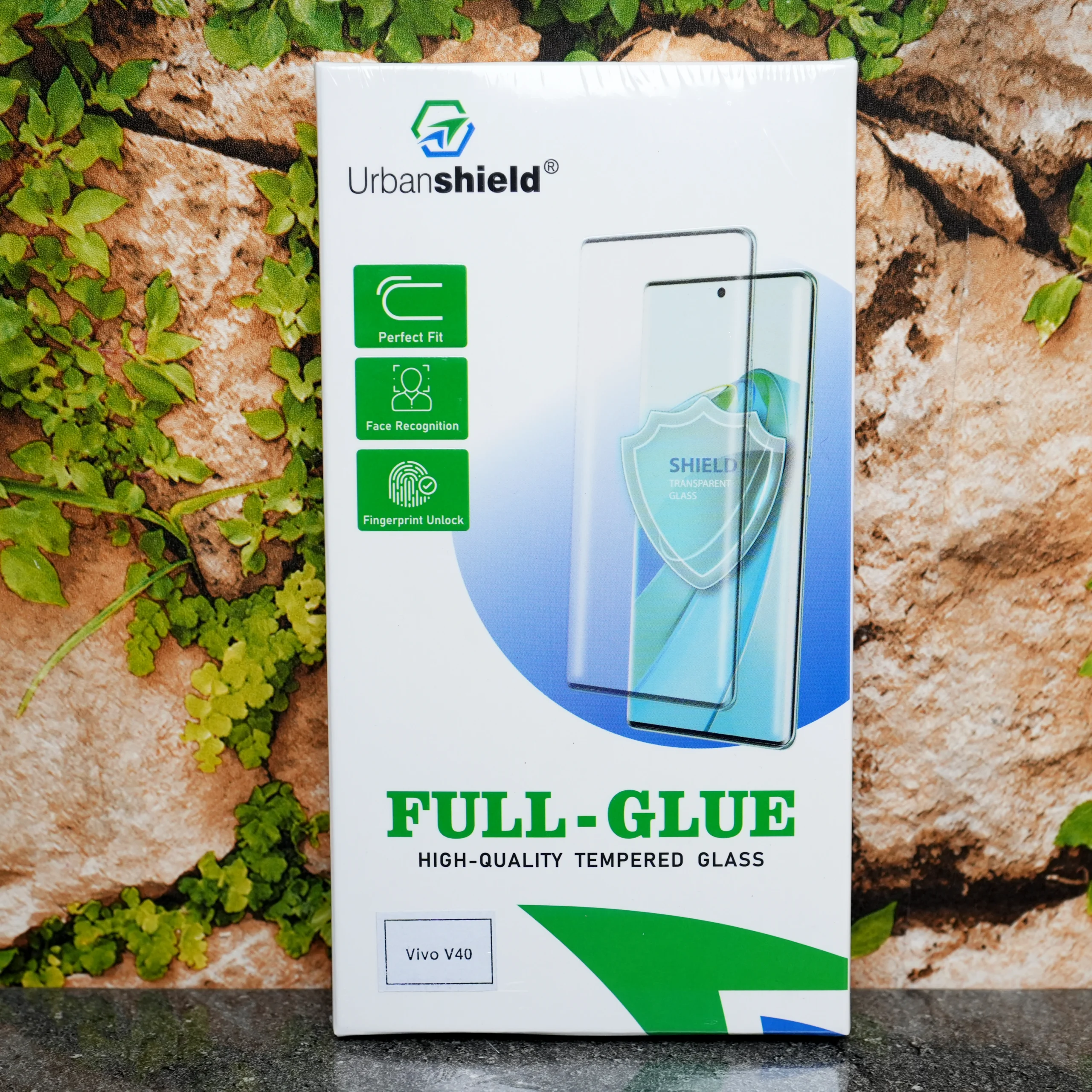 Urban shield Full Glue Tempered Glass – Vivo V40