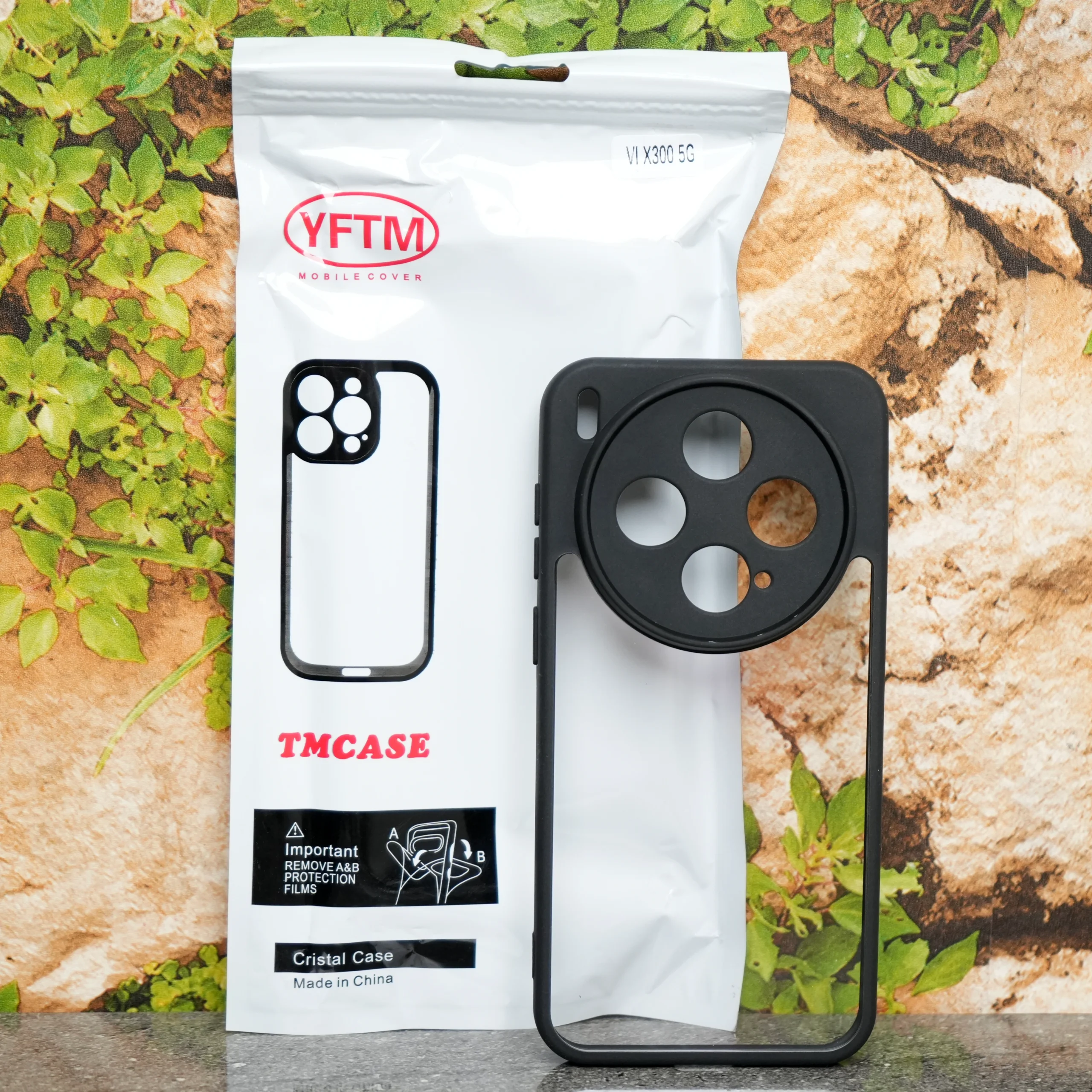 Vivo X300 (5G) – YFTM Transparent Case with Black Border