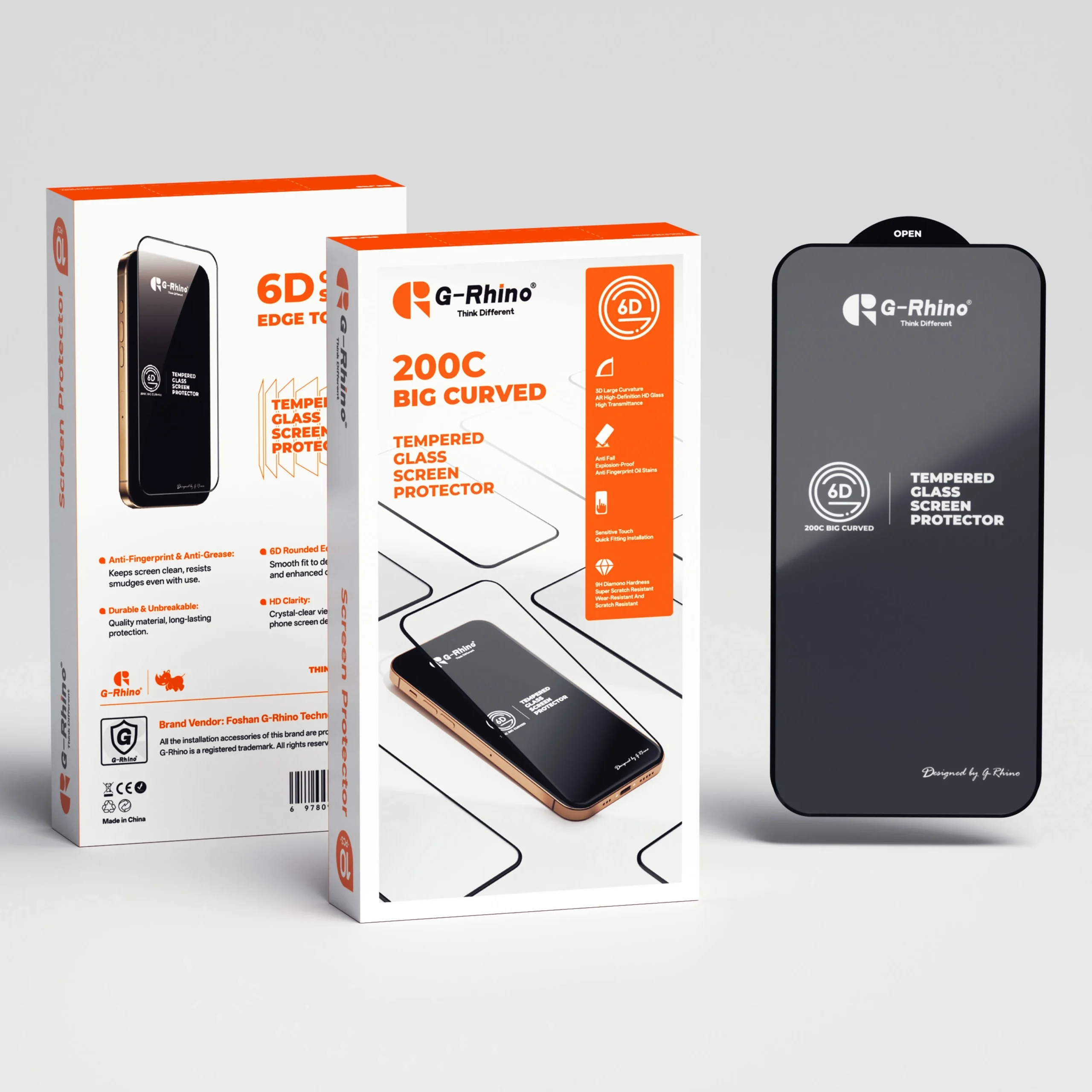 Iphone 18 Pro Max – Edge to Edge Big Curved Tempered Glass ( 380 Glue )